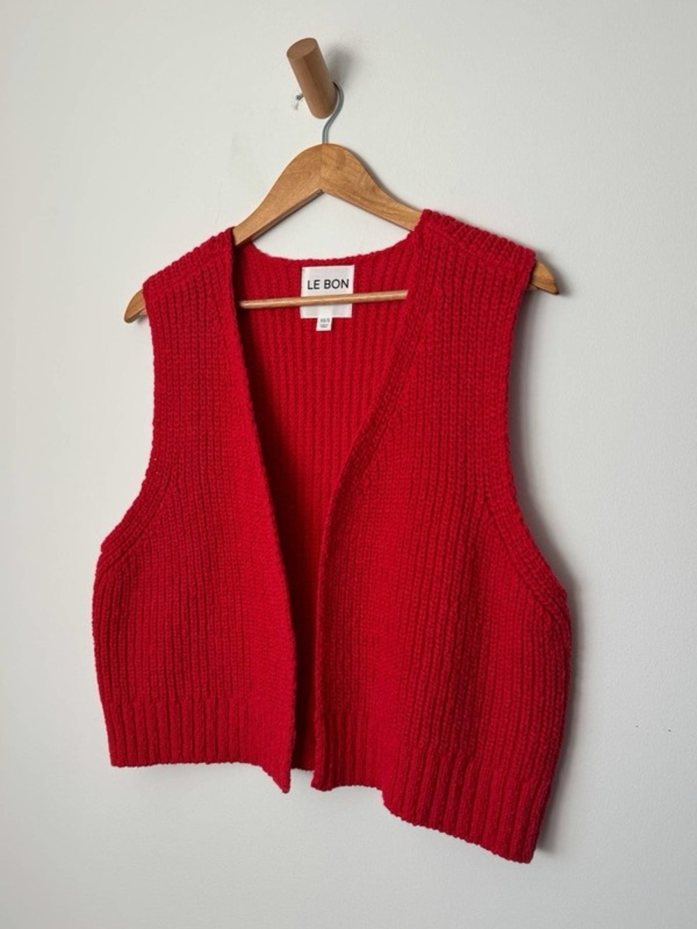 Le Bon Shoppe Granny Vest in Chili Pepper